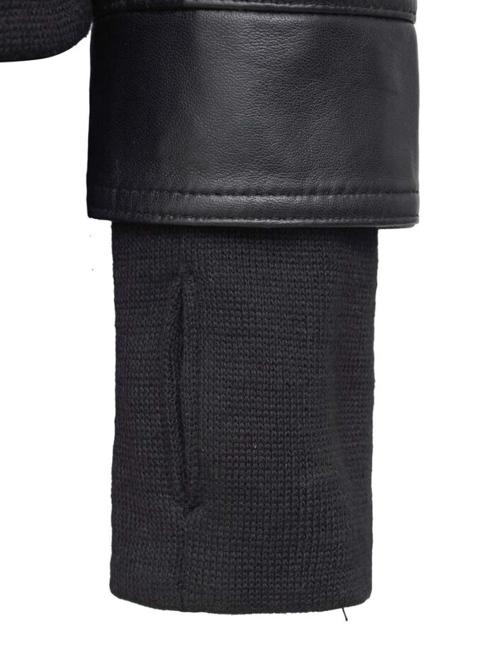 Tralee Petite Women’s Black Hooded Motorcycle Leather Jacket – Stylish & Comfortable Outerwear - Image 7